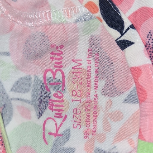 Ruffle Butts* Pink Floral Dress* Sz 18-24 months - Picture 3 of 4